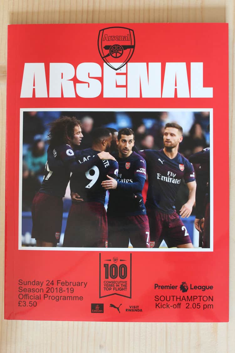 Arsenal FC v Southampton FC